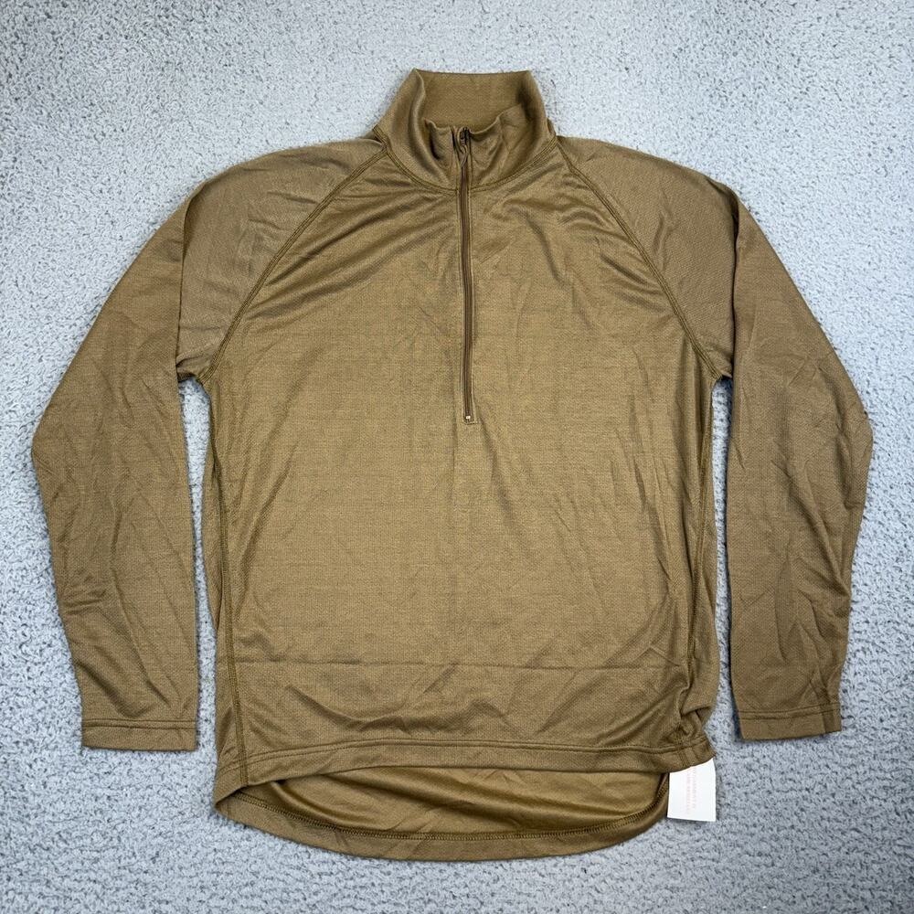 SEKRI PCU Level 1 Long Sleeve Shirt Men's Large 1/4 Zip Brown NEW